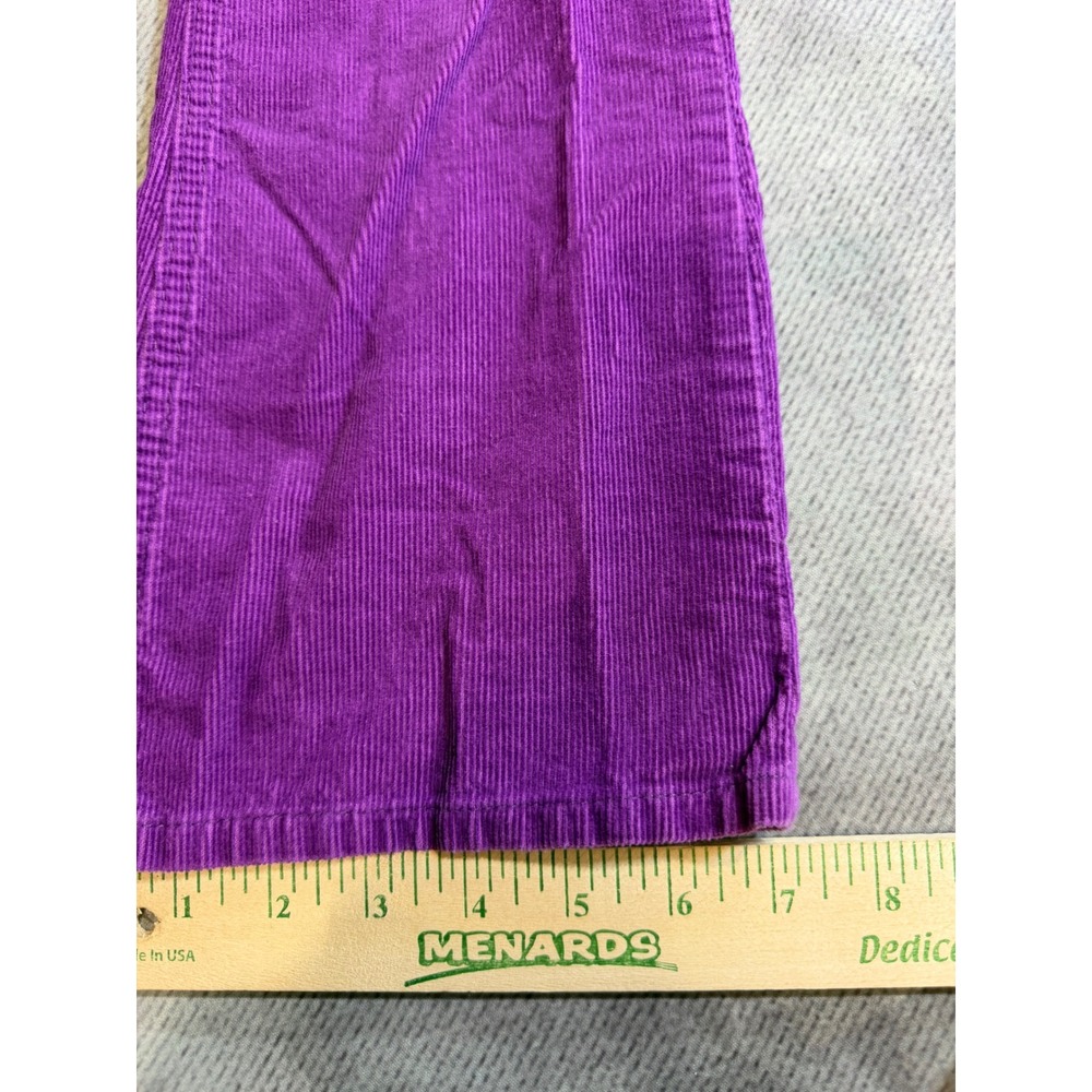 OshKosh Bgosh Girls Purple Corduroy Flare Pants Adjustable Waist Size 8 - Picture 6 of 7